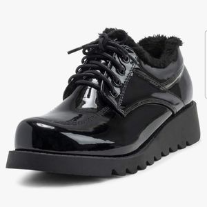 VIVASHOES Womens Rubber Wedge Sole Fully Faux Fur Lined Leather Waterpoof Boots